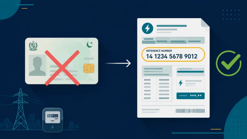 Why FESCO bill check by CNIC does not work and the 14-digit reference number does