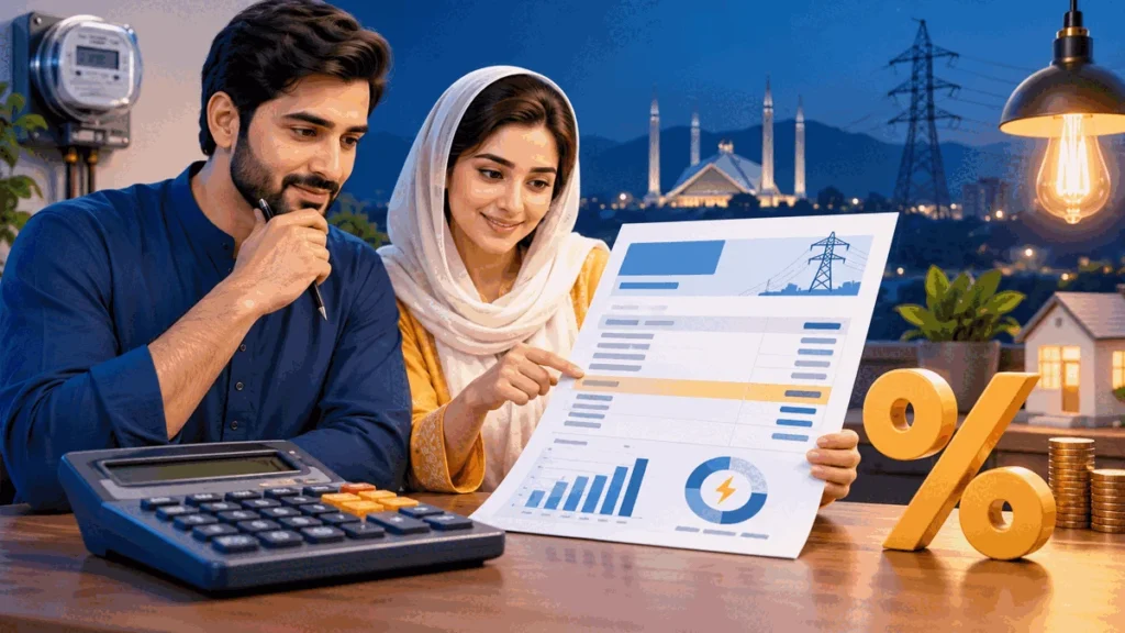 GST line shown separately on a FESCO electricity bill